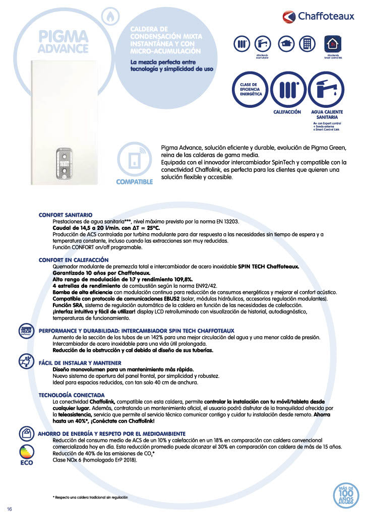 Chaffoteaux - Pigma Advance