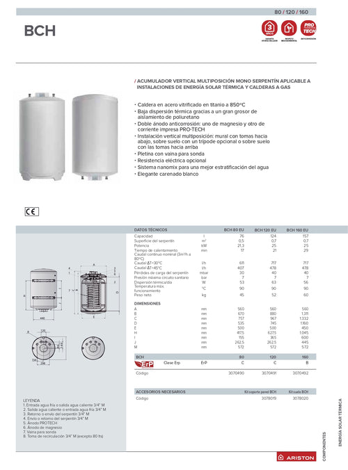 Ariston - Acumulador BCH CD1