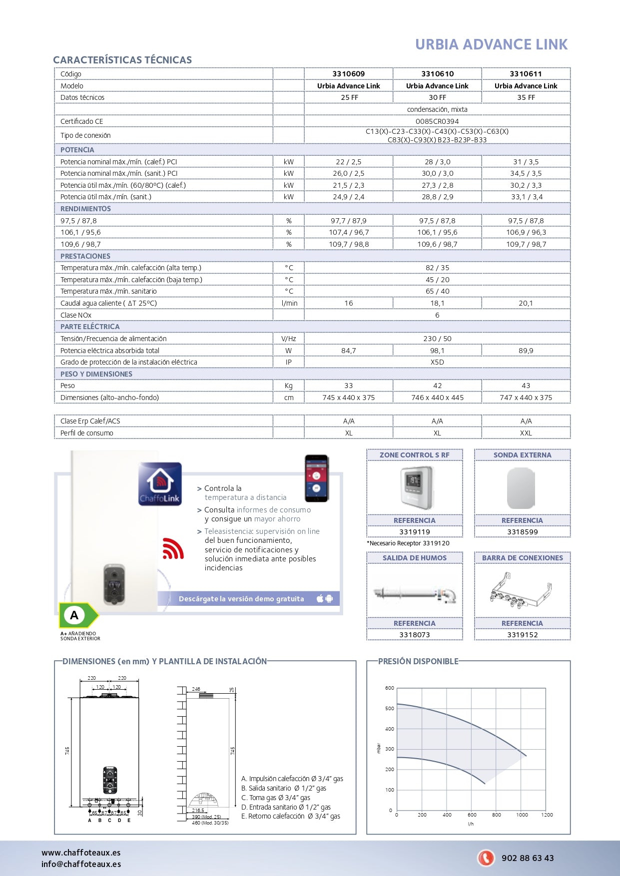 Chaffoteaux - Urbia Advance Link