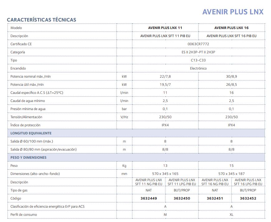 Chaffoteaux - Avenir Plus LNX